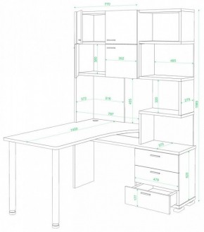 Стол компьютерный Домино СР-500М/140 в Муравленко - muravlenko.mebel24.online | фото 2