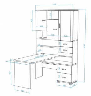 Стол компьютерный Домино СР-620/140 в Муравленко - muravlenko.mebel24.online | фото 3