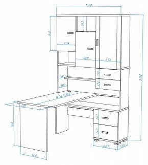 Стол компьютерный Домино СР-620/180 в Муравленко - muravlenko.mebel24.online | фото 2