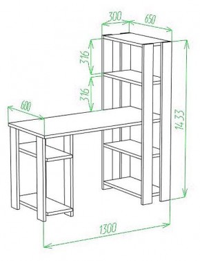 Стол компьютерный Slim СТН-145/130 в Муравленко - muravlenko.mebel24.online | фото 2