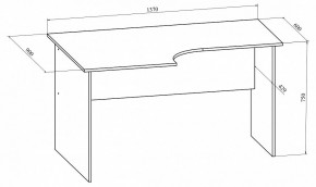 Стол офисный Офис ОФ-10 в Муравленко - muravlenko.mebel24.online | фото 4