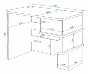 Стол письменный Домино СД-15С в Муравленко - muravlenko.mebel24.online | фото 3