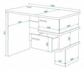 Стол письменный Домино СД-15С в Муравленко - muravlenko.mebel24.online | фото 4