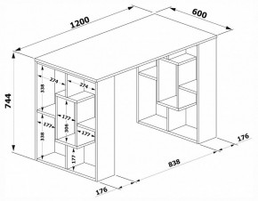 Стол письменный СПм-15 в Муравленко - muravlenko.mebel24.online | фото 2