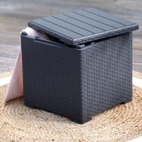 Стол с функцией хранения Виго (Vigo storage box) графит в Муравленко - muravlenko.mebel24.online | фото 1