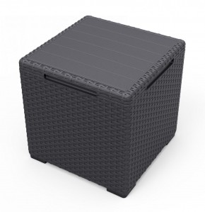 Стол с функцией хранения Виго (Vigo storage box) графит в Муравленко - muravlenko.mebel24.online | фото 2