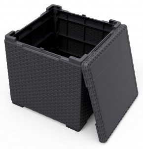 Стол с функцией хранения Виго (Vigo storage box) графит в Муравленко - muravlenko.mebel24.online | фото 3