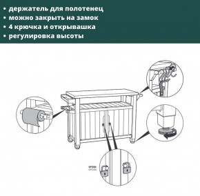 Столик для барбекю 207 Л (Unity XL 207L) в Муравленко - muravlenko.mebel24.online | фото 9
