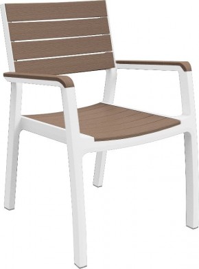 Стул c подлокотниками Гармония (Harmony armchair) белый-капучино в Муравленко - muravlenko.mebel24.online | фото 2