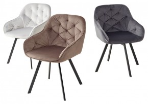 Стул GALE 360 град. поворот. BLUVEL-14 GREY, велюр/ черный каркас, М-City в Муравленко - muravlenko.mebel24.online | фото 2