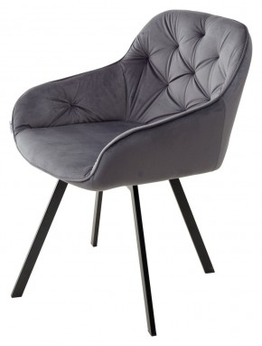 Стул GALE 360 град. поворот. BLUVEL-14 GREY, велюр/ черный каркас, М-City в Муравленко - muravlenko.mebel24.online | фото 5