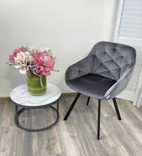 Стул GALE 360 град. поворот. BLUVEL-14 GREY, велюр/ черный каркас, М-City в Муравленко - muravlenko.mebel24.online | фото 8