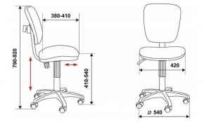 Стул компьютерный Бюрократ CH-204NX/26-28 черный в Муравленко - muravlenko.mebel24.online | фото