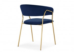 Стул на металлокаркасе Kamelia 1 dark blue / gold в Муравленко - muravlenko.mebel24.online | фото 4