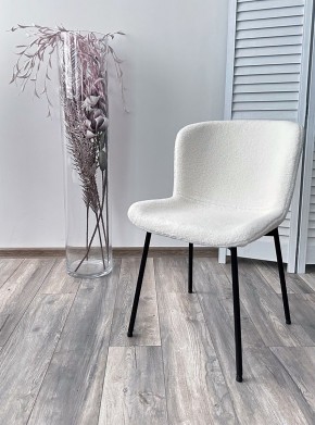 Стул RIYA UF992-01 Белый, teddy / черный каркас М-City в Муравленко - muravlenko.mebel24.online | фото 3