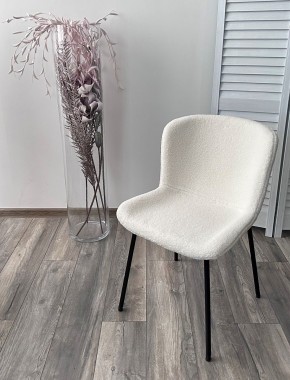 Стул RIYA UF992-01 Белый, teddy / черный каркас М-City в Муравленко - muravlenko.mebel24.online | фото 5