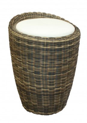 Табурет с местом для хранения LM-1100Rattan, кремовый в Муравленко - muravlenko.mebel24.online | фото
