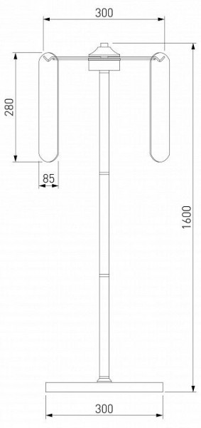 Торшер Eurosvet Claire 01171/3 золото в Муравленко - muravlenko.mebel24.online | фото 3