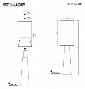 Торшер ST-Luce Jackie SL1354.705.01 в Муравленко - muravlenko.mebel24.online | фото 5