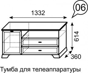 Тумба для телеаппаратуры Венеция 6 бодега в Муравленко - muravlenko.mebel24.online | фото 3