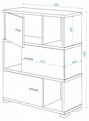 Тумба комбинированная СБ-30/3 в Муравленко - muravlenko.mebel24.online | фото 2