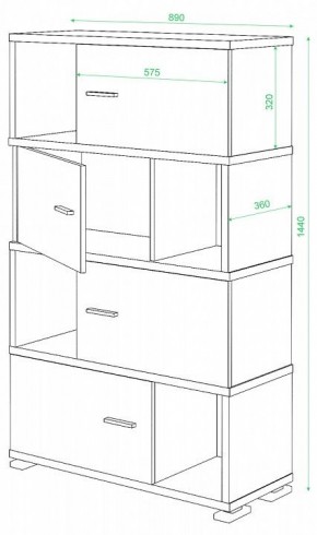 Тумба комбинированная СБ-30/4 в Муравленко - muravlenko.mebel24.online | фото 2