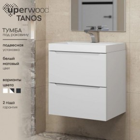 Тумба под раковину Uperwood Tanos 80 см, подвесная, белая матовая в Муравленко - muravlenko.mebel24.online | фото 5