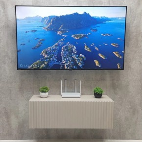 Тумба подвесная под ТВ LINES MTV3-MA 900 Бежевый (Леда-М 10.1.5) в Муравленко - muravlenko.mebel24.online | фото 3