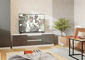 Тумба ТВ большая Парус (Белый/Графит) в Муравленко - muravlenko.mebel24.online | фото 2