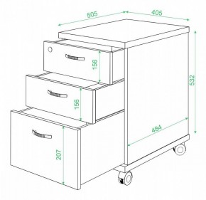 Тумбочка Домино нельсон ТС-2 в Муравленко - muravlenko.mebel24.online | фото 2