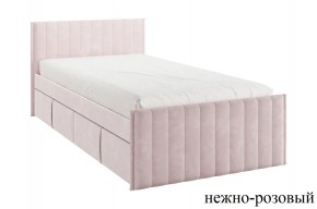 ТВИКС Кровать с ящиками 900 (нежно-розовый) в Муравленко - muravlenko.mebel24.online | фото