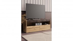 ВЕГАС Тумба ТВ (Дуб Вотан/Ателье темный​​​​​​​) в Муравленко - muravlenko.mebel24.online | фото